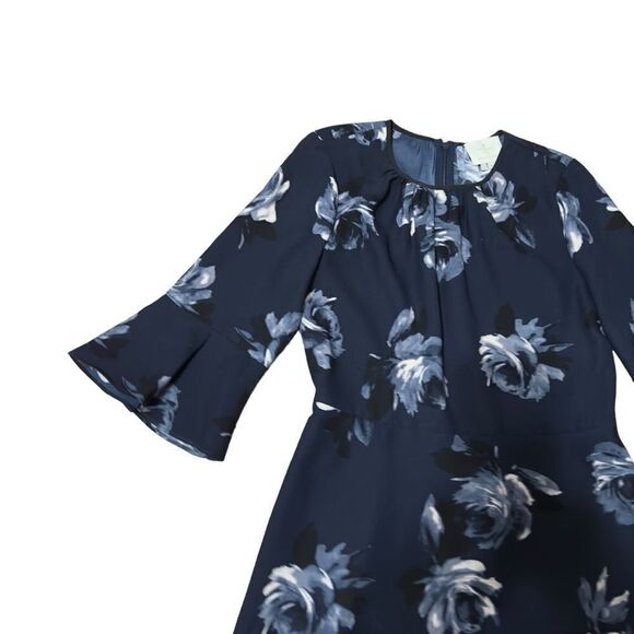 Kate Spade Navy Floral Dress Size 6 - Picture 5 of 14